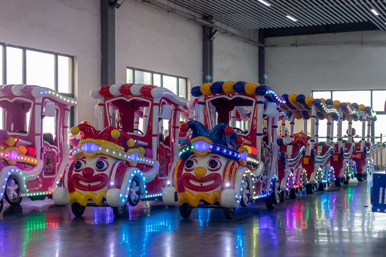 Clown-Themed Kiddie Train