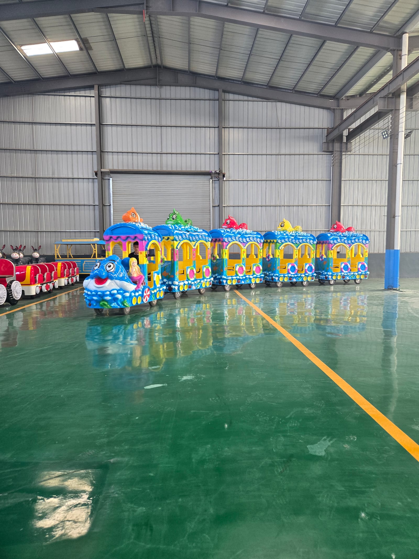 Ocean-Themed Track Train